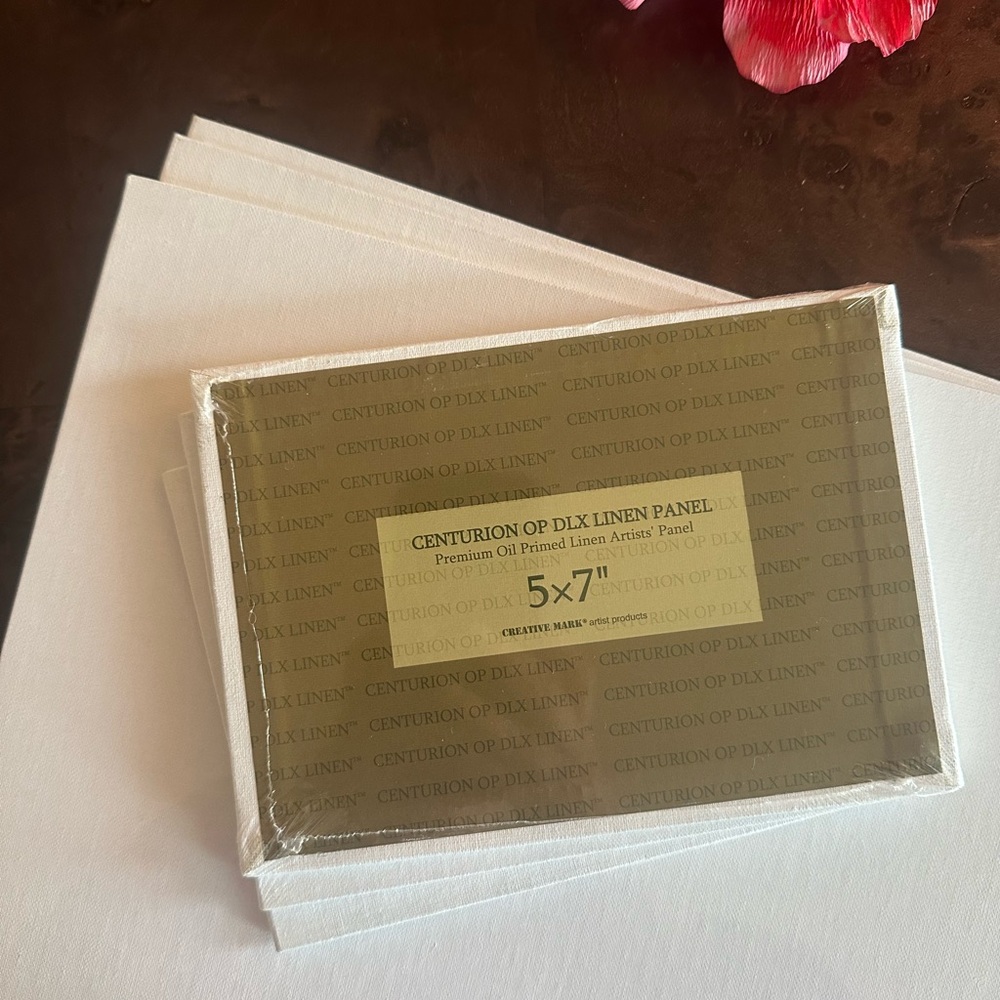 Set of 6- Centurion Oil Primed Linen Art Panels (9x12 & 5x7)